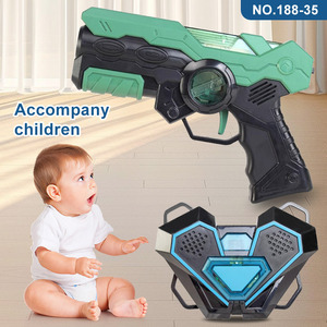 Juego de Pistolas Láser Infrarrojas de Plástico Personalizadas con Chaleco y Objetivo, Juego de Batalla Interactivo para Niños - Product Image 6