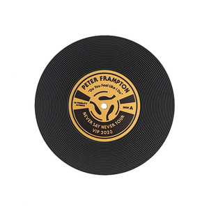 Posavasos Personalizado con Logotipo, Posavasos Antideslizante con Forma de Disco de Vinilo, Posavasos de Silicona de PVC Suave con Aislamiento Térmico - Product Image 2