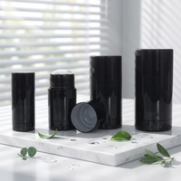 Tube de déodorant vide en plastique de 15 ml, format twist-up, avec bouchon à vis et joint d'étanchéité