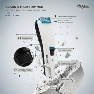 Kit <span class=keywords><strong>Professionale</strong></span> Elettrico 5-in-1 per la Cura Personale Maschile, Set Regolabarba <span class=keywords><strong>e</strong></span> Tagliacapelli Tutto-in-Uno, Ultra Silenzioso, Ricarica Rapida Type-C - Product Image 2