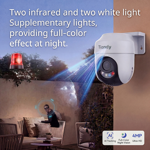 Tiandy 4MP Home-used CCTV <b>Camera</b> 2-Way Talk Human Detection Smart Tracking Dual-light Support 256G TD-H653K Tiandy WIFI <b>Camera</b> - Product Image 6