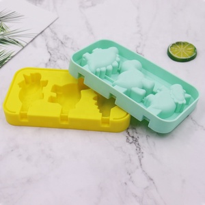 แม่พิมพ์ไอศกรีมซิลิโคนปราศจากสาร BPA สำหรับเด็ก,แม่พิมพ์ไอติมรูปไดโนเสาร์แบบ Diy พร้อมแท่งไม้ใช้ซ้ำได้ - Product Image 3