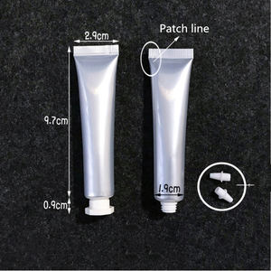 Tubo Plano de Aluminio y Plástico Compuesto Plateado de 20g, Tubo para Crema de Manos, Limpiador Facial, Tapa Abatible, Tapa de Rosca, Tubo Cosmético Suave - Product Image 6