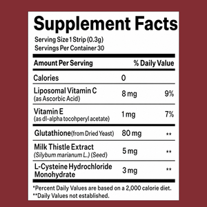 OEM Skin Beauty Care Oral Thin Film <b>Supplement</b> Antioxidant Oral Strips with Glutathione - Product Image 5
