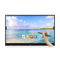 GAOKEview tablet gambar digital android 4k, papan pintar interaktif datar papan tulis pendidikan TV android 4k layar tampilan tablet