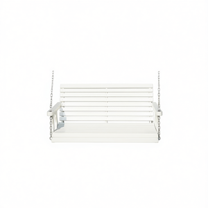 Dondolo da giardino a 2 posti in legno dal design tradizionale per il tempo libero e il relax - Product Image 1