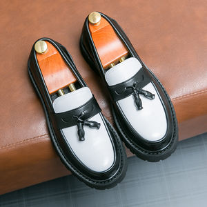Mocasines <span class=keywords><strong>Oxford</strong></span> de cuero genuino de alta calidad para hombres, zapatos de vestir de tallas grandes con diseño fácil de usar para jóvenes - Product Image 3