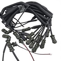 Capteur d'accéléromètre, connecteur circulaire pour moteur, norme 5015, 10SL-4S, 2 broches mâle/femelle, IP67, fileté, alliage d'aluminium, plaqué or