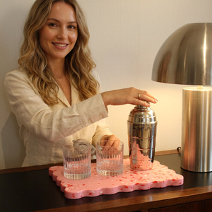 Plateau décoratif en résine Candice de qualité supérieure, conçu sur mesure, écologique, résistant, compatible lave-vaisselle - Product Image 1