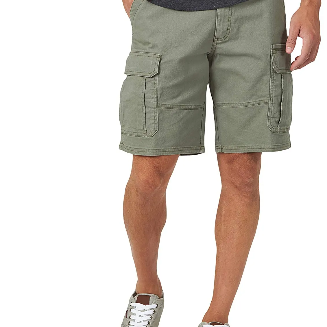2023 high quality custom logo Wrangler Men's shorts sport multi-pocket fitted shorts Classic Cargo Stretch Short for men