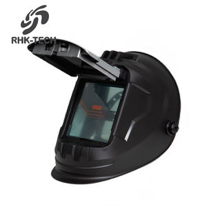 RHK helm las DIN16 pandangan lebar, masker keamanan wajah penuh <span class=keywords><strong>Flip</strong></span>-Up murah dapat disesuaikan dengan perlindungan UV/IR bahan PP - Product Image 1