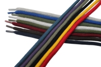 Aglet de couleur personnalisée pointes métalliques rondes 100% coton cordon de serrage cordes à capuche pour vêtement lacets de sport