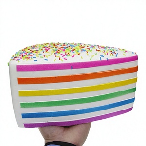 Hot Sale PU Foam Colorful Large Thousand Layer Cake Shaped Venting Slow Rising Stress Reliever <b>Squeeze</b> Promotional Toy for Kids - Product Image 4