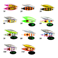 Vente flash : Leurres de pêche en métal coulants, jigging lent, jigging rapide, jigging UV, jigging lent, 30g-120g, OEM