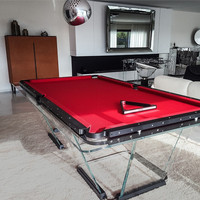 Table de billard extensible et pliable au design moderne avec accessoires pour la maison, les salles de jeux, les centres de loisirs, les hôtels