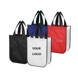 Wholesale Personalized Reusable Shopping <b>Bags</b> Custom Printed Logo Laminated Non-Woven Tote <b>Bag</b> - Product Image 1