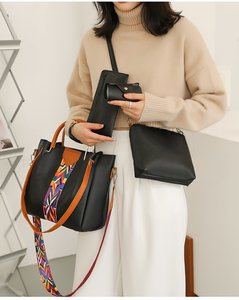 4件/套女包斜挎包女士时尚单肩包女士PU皮革休闲女性购物手提包女士 - Product Image 6