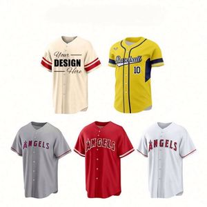Camiseta de Béisbol Personalizada de Manga Corta para Hombre - Uniforme de Softbol Profesional con Transferencia Térmica y Bordado - Product Image 1