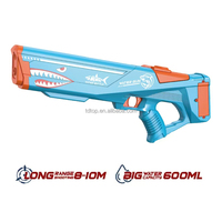 Pistolet à eau électrique en plastique pour enfants, haute pression, puissant, tir automatique continu, super soaker, été, extérieur