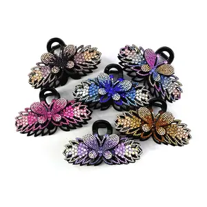 Pince à cheveux requin en diamant, pinces à cheveux, Design personnalisé de luxe, couleur mixte, pince à cheveux, tendance, Barrette en papillon