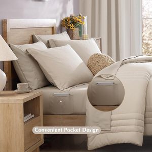 Sang Trọng 7-Mảnh Vua Kích Thước <span class=keywords><strong>Polyester</strong></span> Comforter Set Giá Rẻ Giá Sang Trọng Khách Sạn Bộ Đồ Giường Cho Thoải Mái Và Phong Cách - Product Image 6