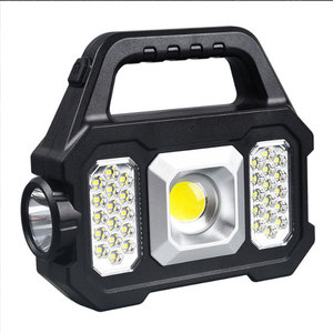 Lampe LED d'urgence portable pour extérieur, en plastique ABS, rechargeable par énergie solaire, batterie Ni-Cd 1200mAh 6W, CRI Ra90, haute efficacité, 7-14 heures - Product Image 1