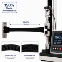 Bande auto-agrippante élastique, 150 % d'élongation, toucher doux et confortable, 1-25 m/rouleau, 10-300 mm