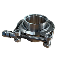 Collier de serrage en V robuste en acier inoxydable avec kit de brides mâle-femelle, connecteur universel pour tuyau d'échappement automobile