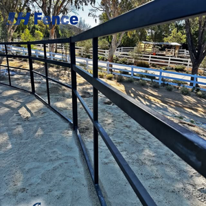 Panneau de clôture robuste galvanisé pour chevaux, chèvres, moutons et bovins, pour ferme et ranch, en <span class=keywords><strong>bois</strong></span> traité thermiquement - Product Image 5