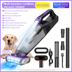 Xách tay cầm tay sứ Máy hút bụi, vật nuôi tóc Remover, dual-động cơ không dây chân không cho xe & Home sử dụng - Product Image 3