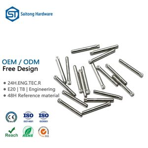 Custom Stainless Steel <b>Watch</b> <b>Strap</b> Dowel <b>Pins</b> 5mm Head Diameter Cylindrical Head Bright Finish Threaded Knurled Design OEM - Product Image 1