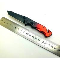 Couteau pliant multifonctionnel de poche en acier inoxydable 3CR13, couteau pliant en titane de survie de camping en plein air