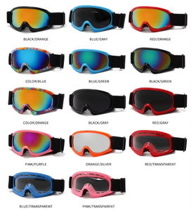 新款定制红色粉色滑冰护目镜雪板滑雪护目镜适合儿童青少年青少年男孩和女孩 - Product Image 6