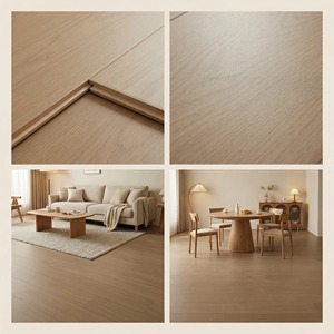 Suelo de Madera de <span class=keywords><strong>Roble</strong></span> Blanco Certificado E0, Resistente al Desgaste, de Abedul, en Tablas Grandes de 1910X192X14.5/1.2mm, para Sala de Estar - Product Image 5