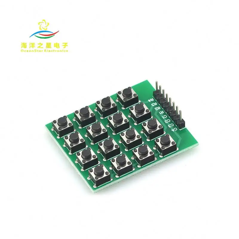 Tastiera esterna a chip singolo a 16 tasti modulo tastiera a matrice 4 x4