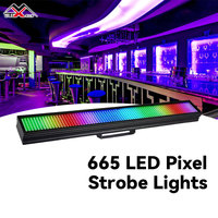 Profesyonel 665 RGB LED Strobe Sahne Işığı DMX512 Piksel Haritalama Yüksek CRI Ra90 Sahne Efekti Aydınlatması Disko DJ Kulübü için