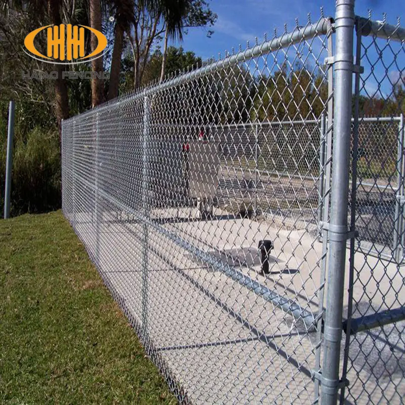 Factory supply cheap 2.5mm galvanized wire chainlink wire 8 foot chain link fence for sale