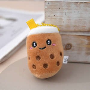 8cm MINI Boba kabarcık çay anahtarlık peluş oyuncaklar karikatür Peluches süt çay bardağı anahtarlık kolye sevimli Plushie doldurma gıda anahtarlık - Product Image 5