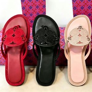 Sandalias Planas de Lujo con Pedrería para Mujer 2026, Parte Superior de Gamuza Transpirable, Chanclas de Playa, Zapatos Casuales de Verano para Exteriores para Damas - Product Image 1