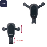 CARFU Universal Gravity Car Phone Holder Air Vent Clip Mount, 360 °   Penyangga Ponsel Otomatis Berputar untuk Smartphone 4.7-7 inci