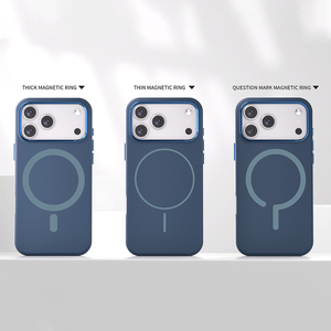 Coque magnétique à cadre métallique S010 pour iPhone 17 Pro Max, coque en silicone en gros pour iPhone 18 17 16 15 14 13 12 - Product Image 6