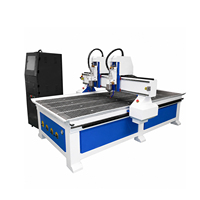 Máquina Router CNC de Doble Cabezal para Madera Jinan Mosencnc 1325, Mesa de Vacío, Servomotor, Husillo de 4.5Kw con Refrigeración por Agua, 25 Rieles Guía HIWIN
