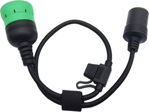 Linkyou Freightliner 卡车线束 9 针 2 型 J1939 点烟器母头连接器 15A 保险丝 16AWG 恒定功率 - Product Image 5
