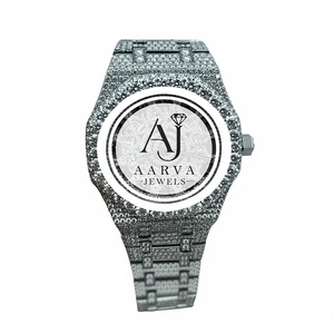 นาฬิกาข้อมือผู้ชาย AARVA JEWELS หรูหรา ตัวเรือนสแตนเลสสตีล ขนาด 25 มม. กระจกแซฟไฟร์ ระบบดิจิตอล ตัวล็อคแบบซ่อน ดีไซน์วินเทจ กันน้ำ 3BAR - Product Image 1
