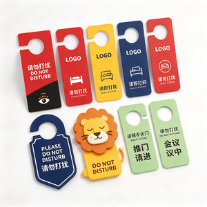 Tarjeta Volante Promocional Personalizada de PVC Impermeable para Colgar en la Puerta, para Marketing de Hoteles, Oficinas y Negocios - Product Image 1
