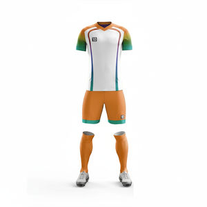 Venta al por mayor OEM personalizado sublimación Logo camisetas y camisetas de fútbol 100% poliéster Unisex ropa deportiva uniforme de fútbol - Product Image 1