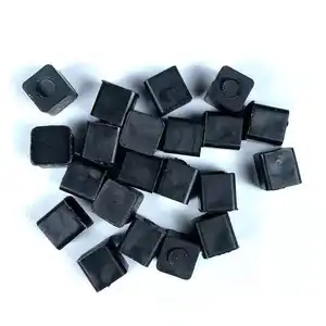 Manufacturer Price Black Cube Tile Height Spacer Tool Solid Rubber Adhesive Pad