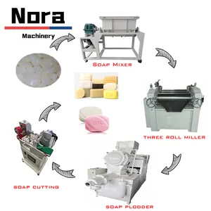Mesin sabun ekstruder kecil mesin pembuat sabun cuci piring garis produksi sabun Bar untuk dijual