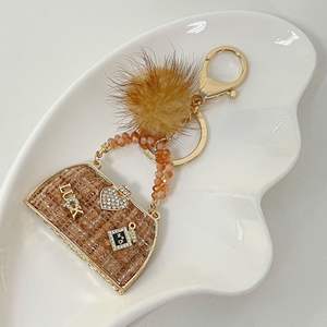 Mode mignon Bling cristal strass 3D Mini femmes <span class=keywords><strong>sac</strong></span> à <span class=keywords><strong>main</strong></span> porte-clés Girly porte-clés pendentif breloques pour sacs et porte-clés - Product Image 6