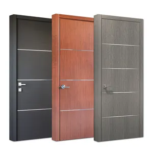 HS-YH8055 30 x 84 house bedroom solid wooden door malaysia price